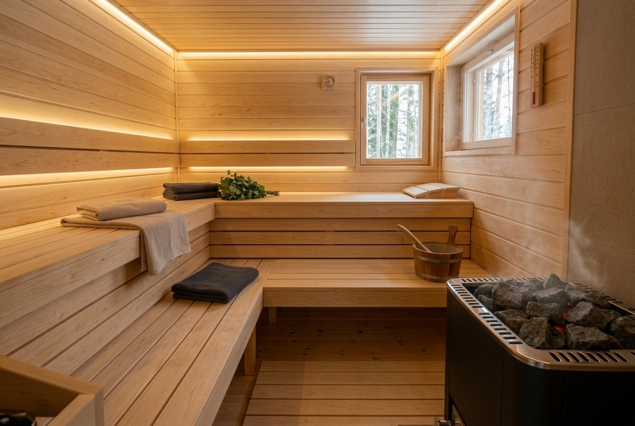Ressource geteilt · Sauna (bis 6 Personen)